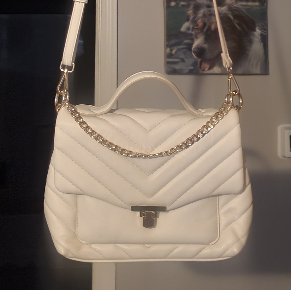 a new day quilted leather crossbody bag